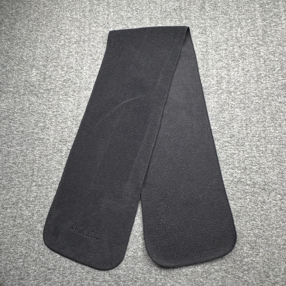 Columbia Sportswear Fleece Winter‎ Scarf 56x9 Black Ski Sled Snowboard